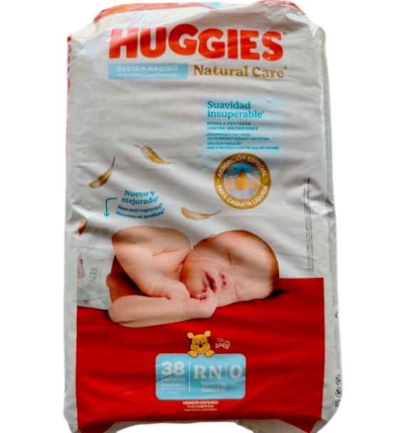 HUGGIES PANAL NAT RECIEN NACIDO 25 UND