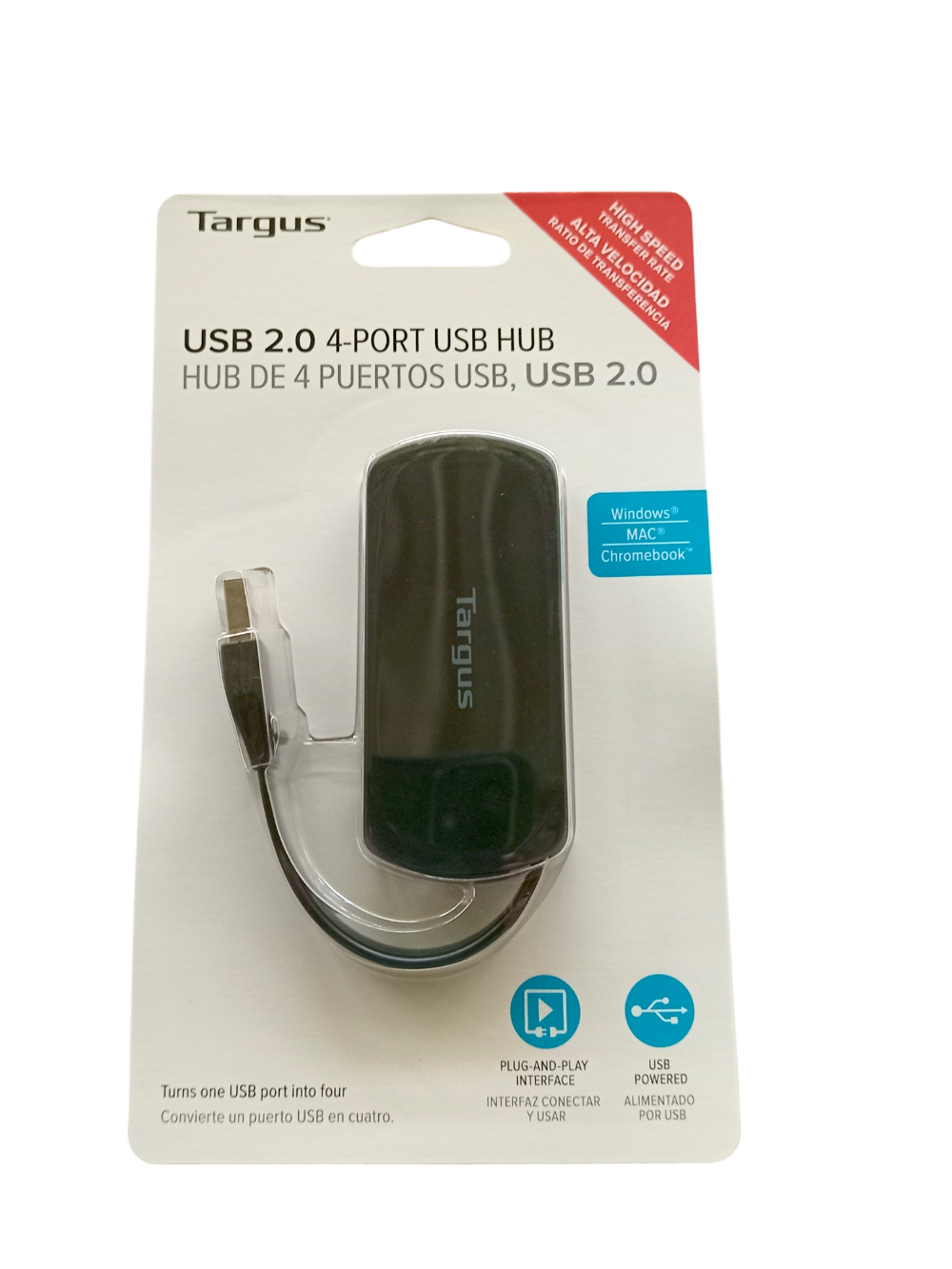 HUB 4 PUERTOS TARGUS USB ACH114US