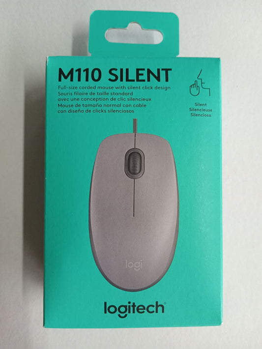 MOUSE LOGITECH M110s MID GRIS USB
