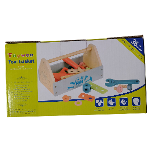JUEGO CAJA DE HERRAMIENTAS DE ENSARTE TOOKY TOY CAMIONCITO