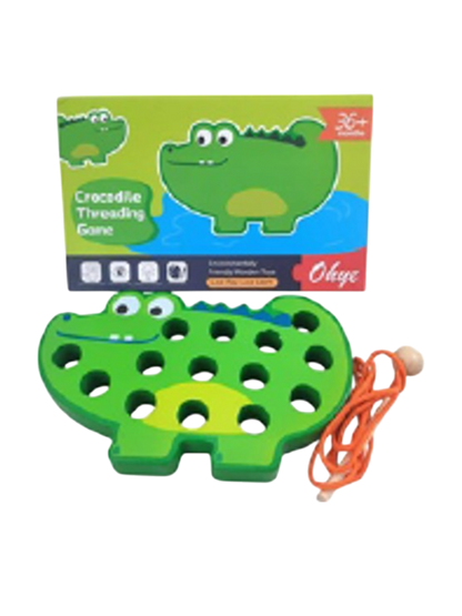 JUEGO ANIMAL DE MADERA PARA ENHEBRADO ANCHO OHYE DD1292