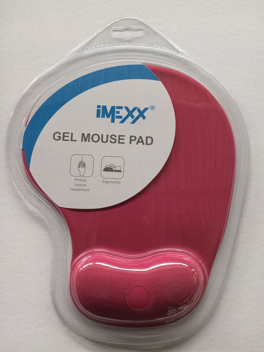 MOUSE PAD IMEXX GEL REDONDO FOAM ROJO
