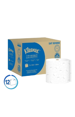 TOALLA KLEENEX ROLLO 130 METROS 12s