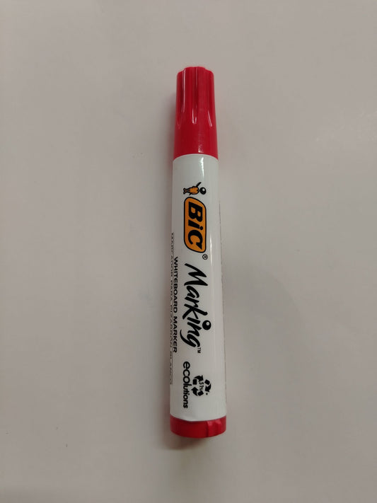 MARCADOR PIZARRA BIC ROJO PTA BISELADA