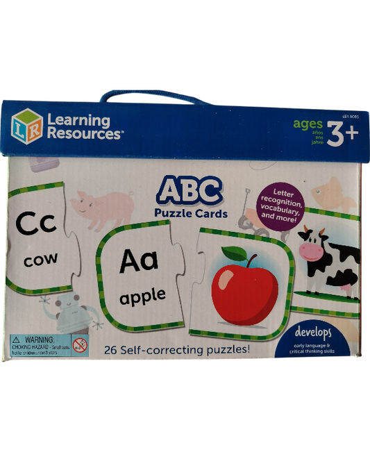 ROMPECABEZAS ABC INGLES 2 PIEZAS LEARNING RESOURCES