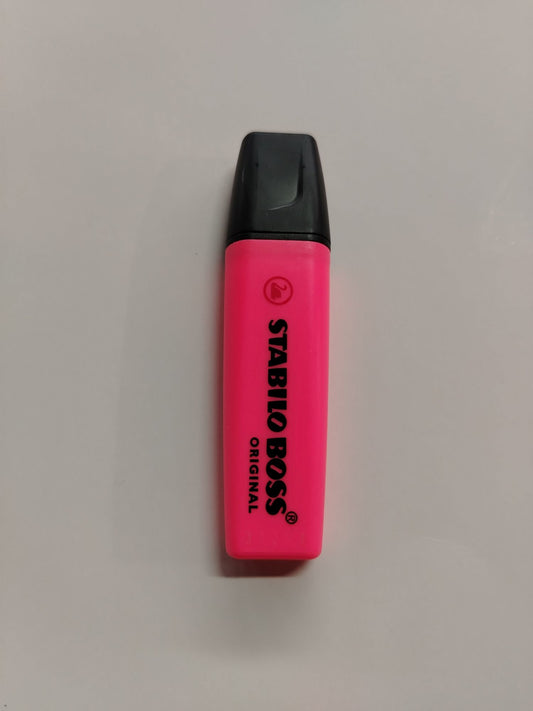 RESALTADOR STABILO BOSS ROJO