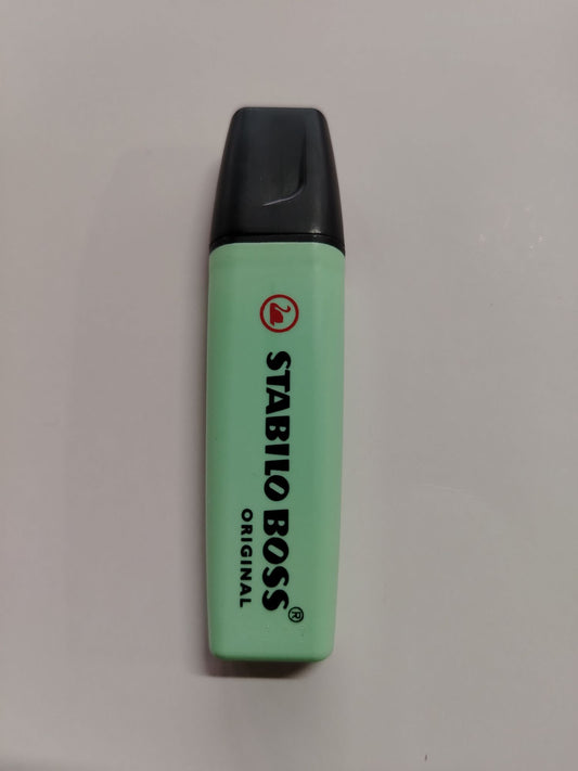 RESALTADOR STABILO BOSS MENTA PASTEL