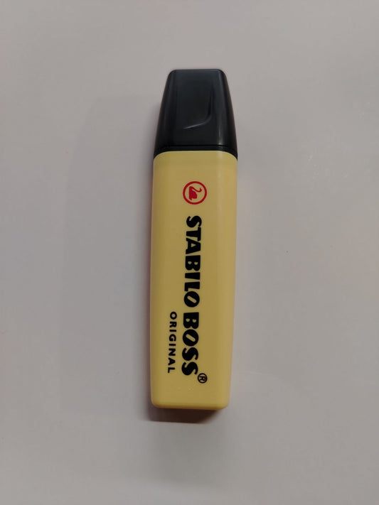 RESALTADOR STABILO BOSS AMARILLO PASTEL