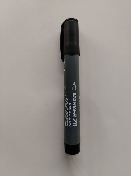 MARCADOR PERMANENTE PELIKAN 711 NEGRO RECARGABLE  PTA BALA