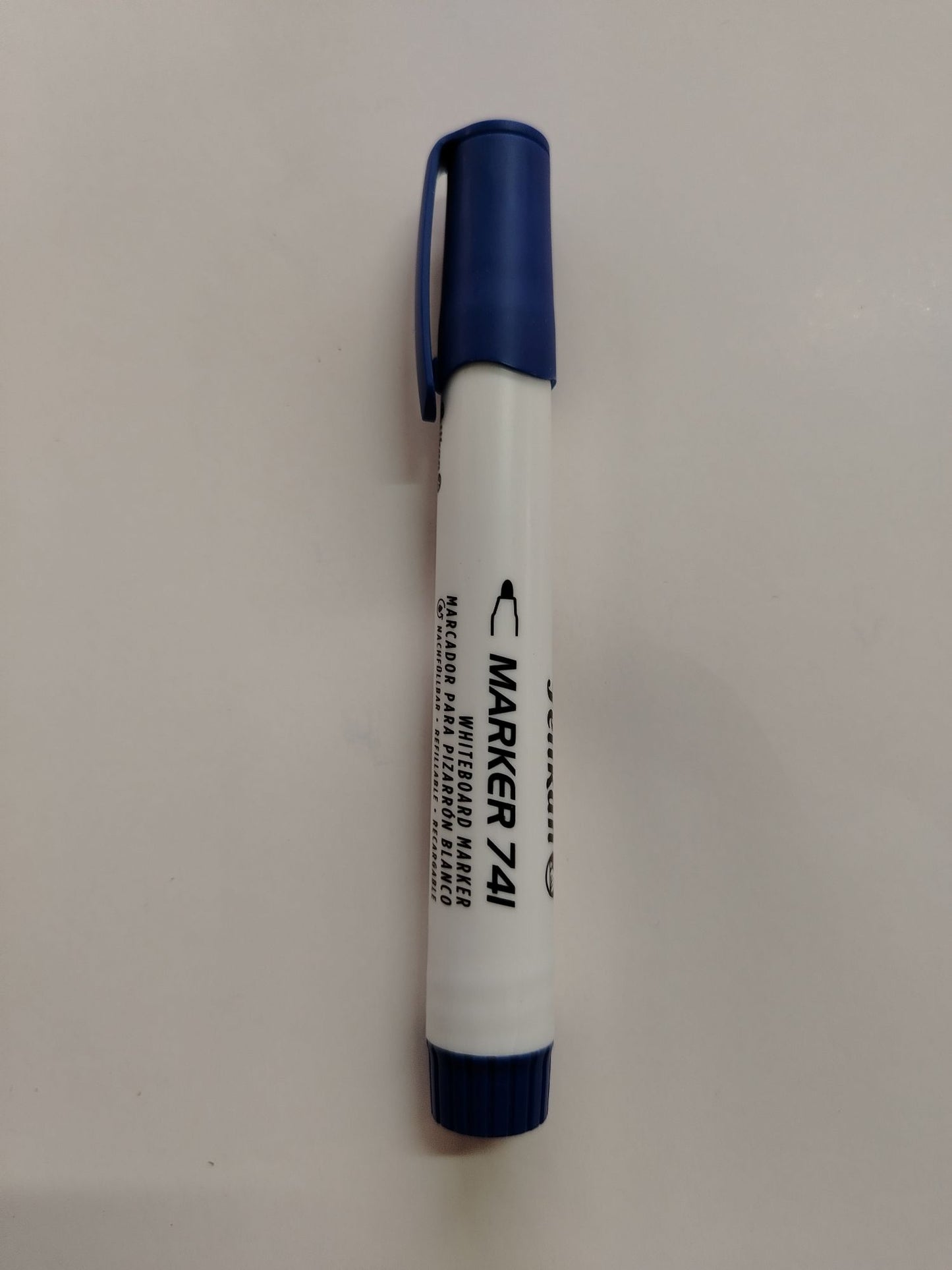 MARCADOR PIZARRA PELIKAN 741 AZUL DESECHABLE PTA BALA