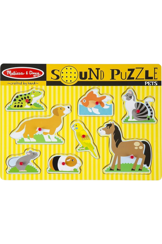ROMPECABEZAS CHUNKY GRANJA Y MASCOTAS CON SONIDOS MELISSA AND DOUG