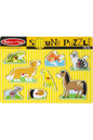 ROMPECABEZAS CHUNKY GRANJA Y MASCOTAS CON SONIDOS MELISSA AND DOUG
