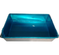 BANDEJA RECTANGULAR DE ALUMINIO 18X30X7CM