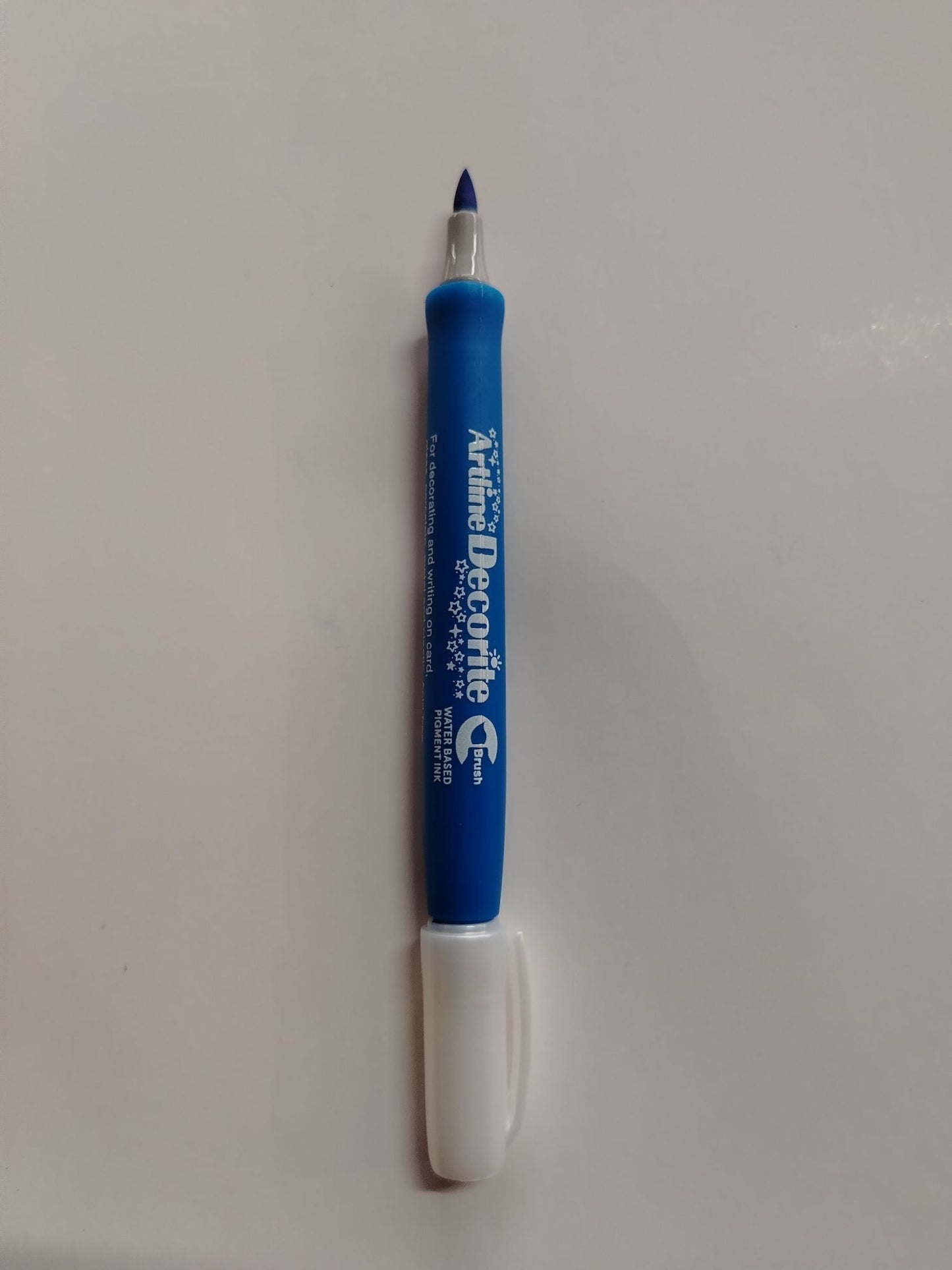 MARCADOR ARTLINE DECORITE AZUL PUNTA DE PINCEL