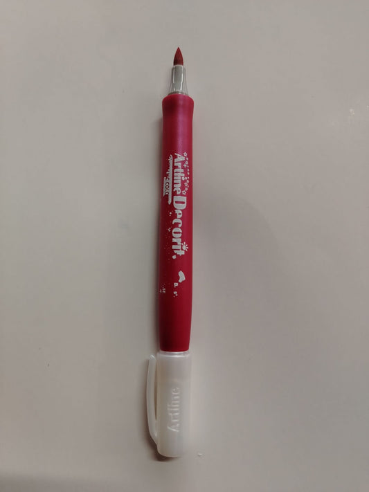 MARCADOR ARTLINE DECORITE ROJO PTA PINCEL