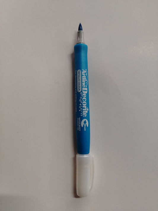 MARCADOR ARTLINE DECORITE AZUL METALICO PTA PINCEL