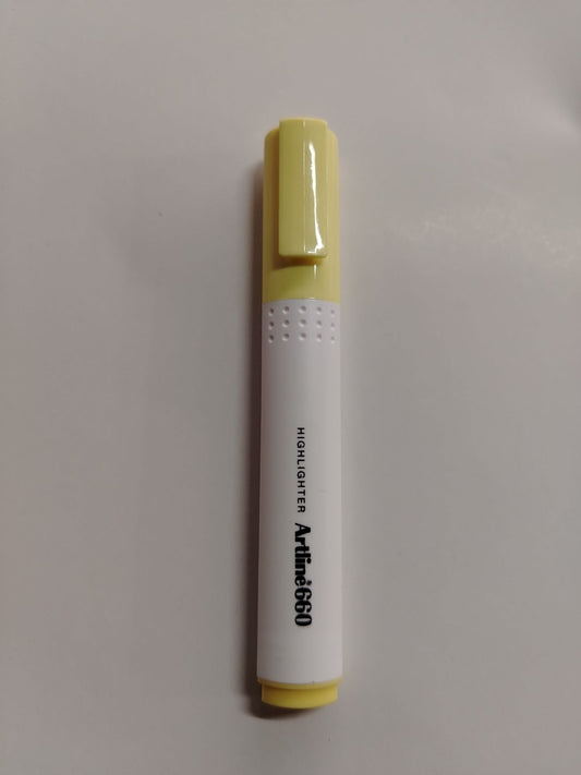 RESALTADOR ARTLINE 660 AMARILLO PASTEL 660AP