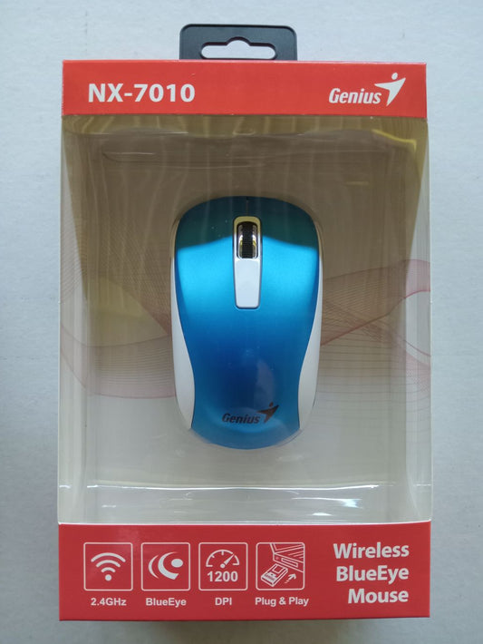 MOUSE INALAMBRICO  GENIUS NX-7010 WH+BLUE