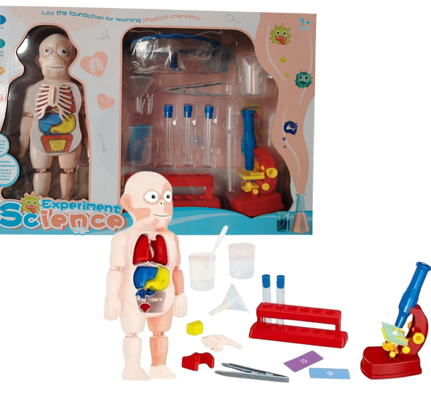 DIDACTICO JUEGO DE MICROSCOPIO CON LUZ (EXPERIMENT SCIENCE)