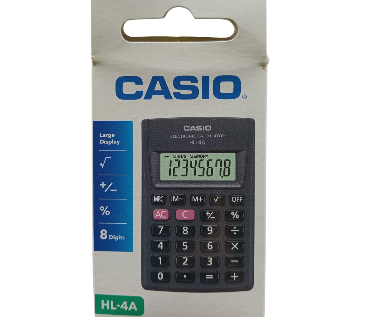 CALCULADORA CASIO HL-4A/BOLSILLO