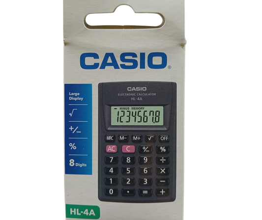 CALCULADORA CASIO HL-4A/BOLSILLO