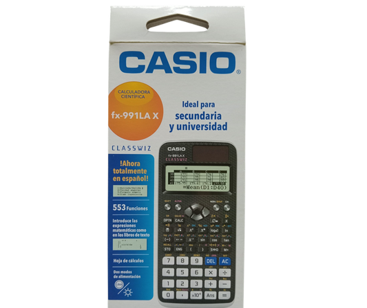 CALCULADORA CASIO FX-991LAX-BK/CIENCIA