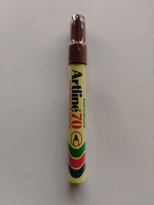 MARCADOR PERMANENTE ARTLINE 70 CAFE RECARGABLE PTA BALA