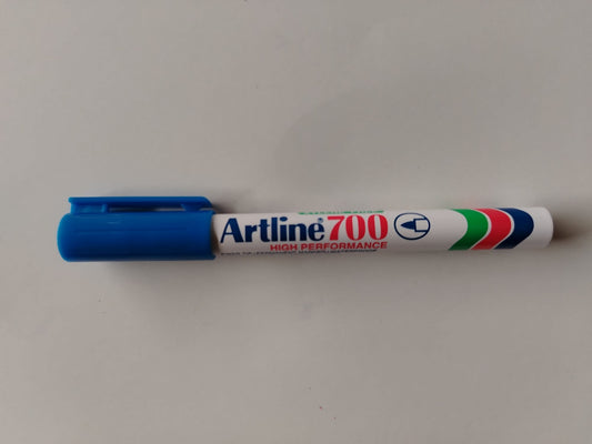 MARCADOR PERMANENTE ARTLINE 700 AZUL RECARGABLE PTA FINA