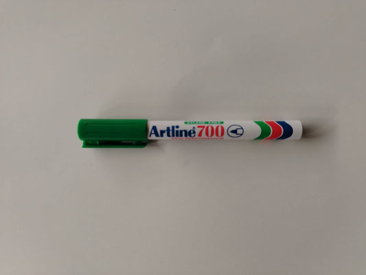 MARCADOR PERMANENTE ARTLINE 700 VERDE RECARGABLE PTA FINA