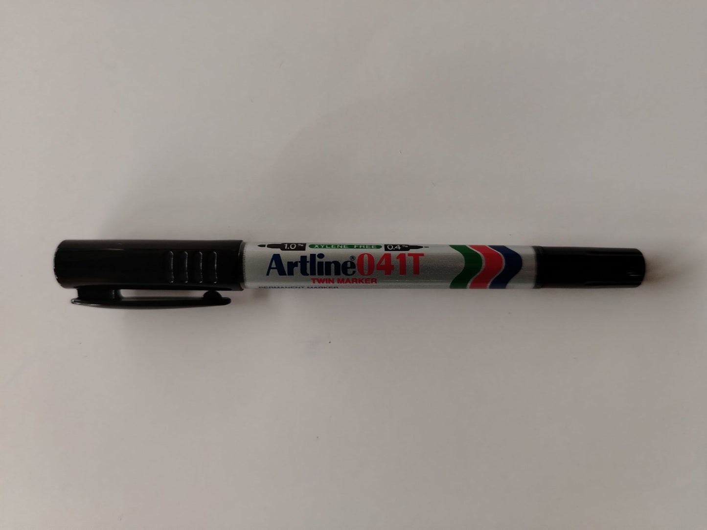 MARCADOR PERMANENTE ARTLINE 041T NEGRO DESECHABLE DOBLE PTA FINO