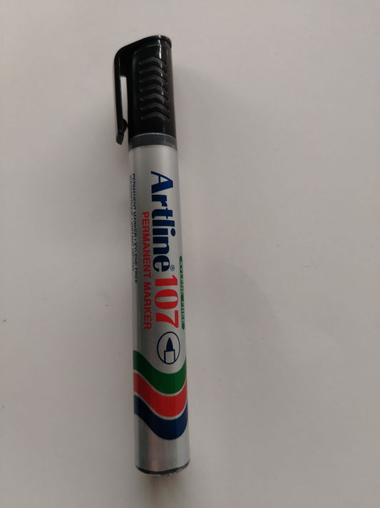 MARCADOR PERMANENTE ARTLINE 107 NEGRO DESECHABLE PTA BALA