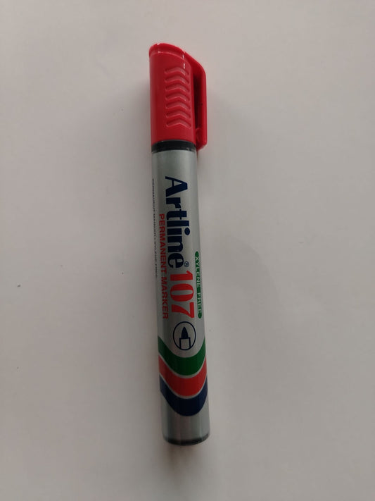 MARCADOR PERMANENTE ARTLINE 107 ROJO DESECHABLE PTA BALA