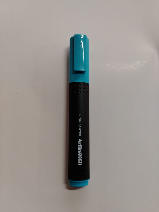 RESALTADOR ARTLINE 660 CELESTE NEON/12s