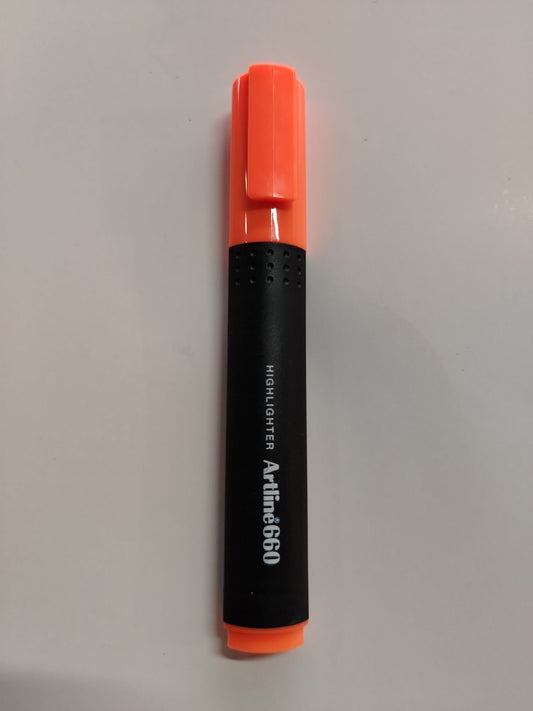 RESALTADOR ARTLINE 660 NARANJA NEON/12s