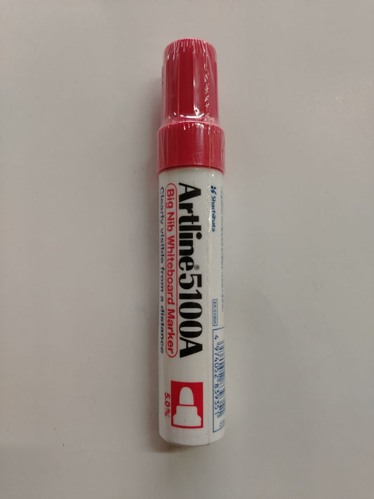 MARCADOR PIZARRA ARTLINE 5100A ROJO RECARGABLE PTA BALA GRUESA