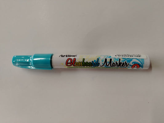 MARCADOR VIDRIO ARTLINE CELESTE PTA BALA