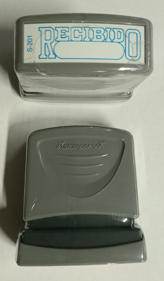 SELLO XSTAMPER RECIBIDO AZUL