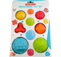 JUEGO SET BOLAS DE TEXTURAS SENSORIALES BABY FAVORITE CAJA 6und KB1031