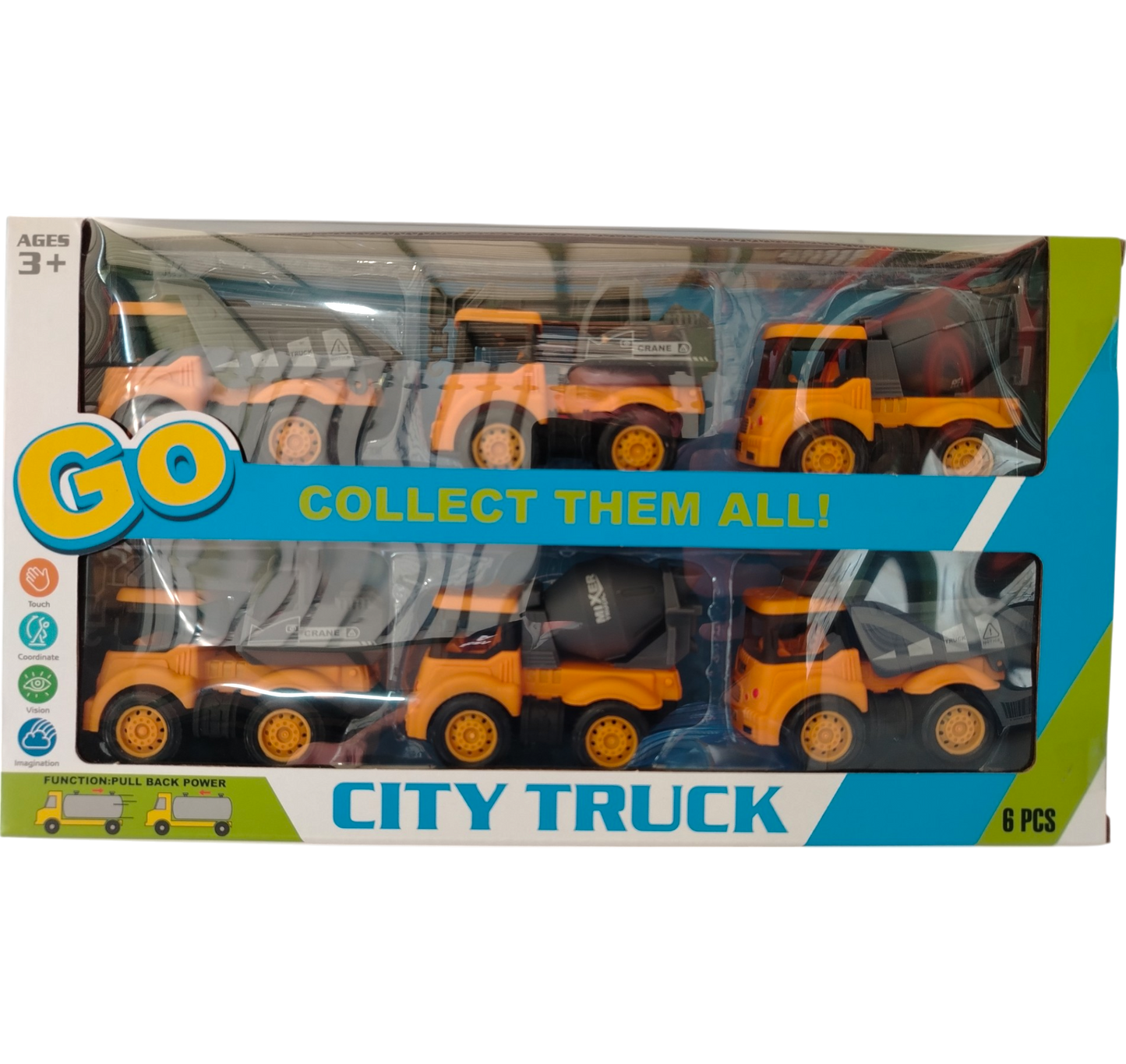 SET CARROS DE CONSTRUCCION ECO CAJA 47X29CM KC1231