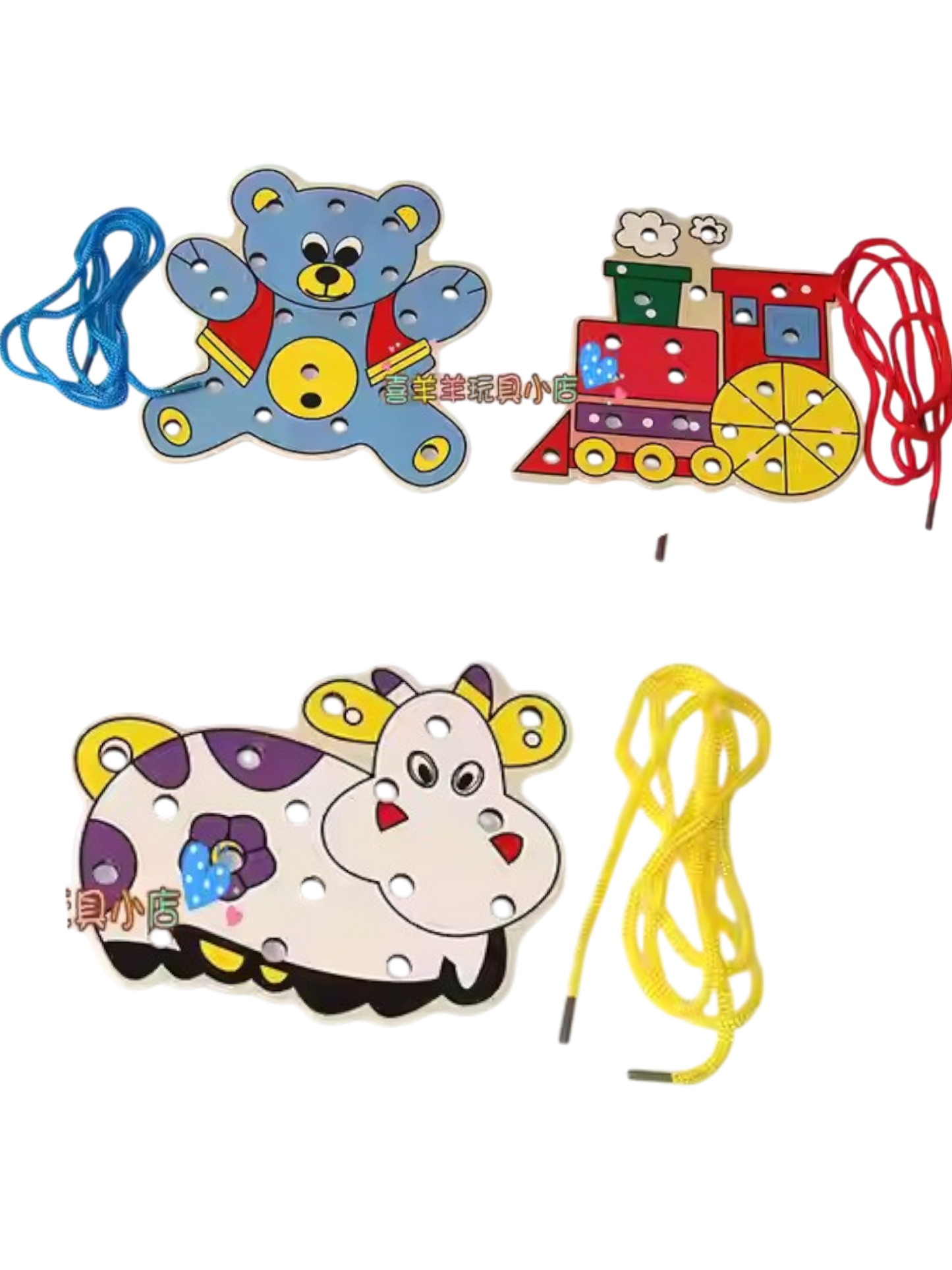 JUEGO ANIMAL DE MADERA PARA ENHEBRADO ANCHO OHYE DD1292