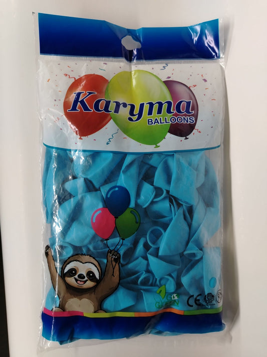 GLOBO #12 CELESTE KARYMA BALLOONS (50 UDS)