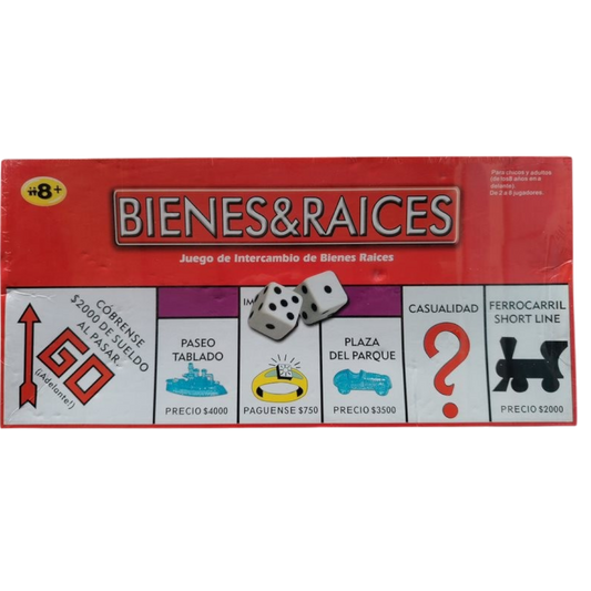 JUEGO DE BIENES RAÍCES ESTILO MONOPOLIO