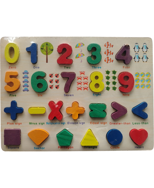 DIDACTICO ENSARTE DE LETRAS, NUMEROS Y FORMAS INGLES