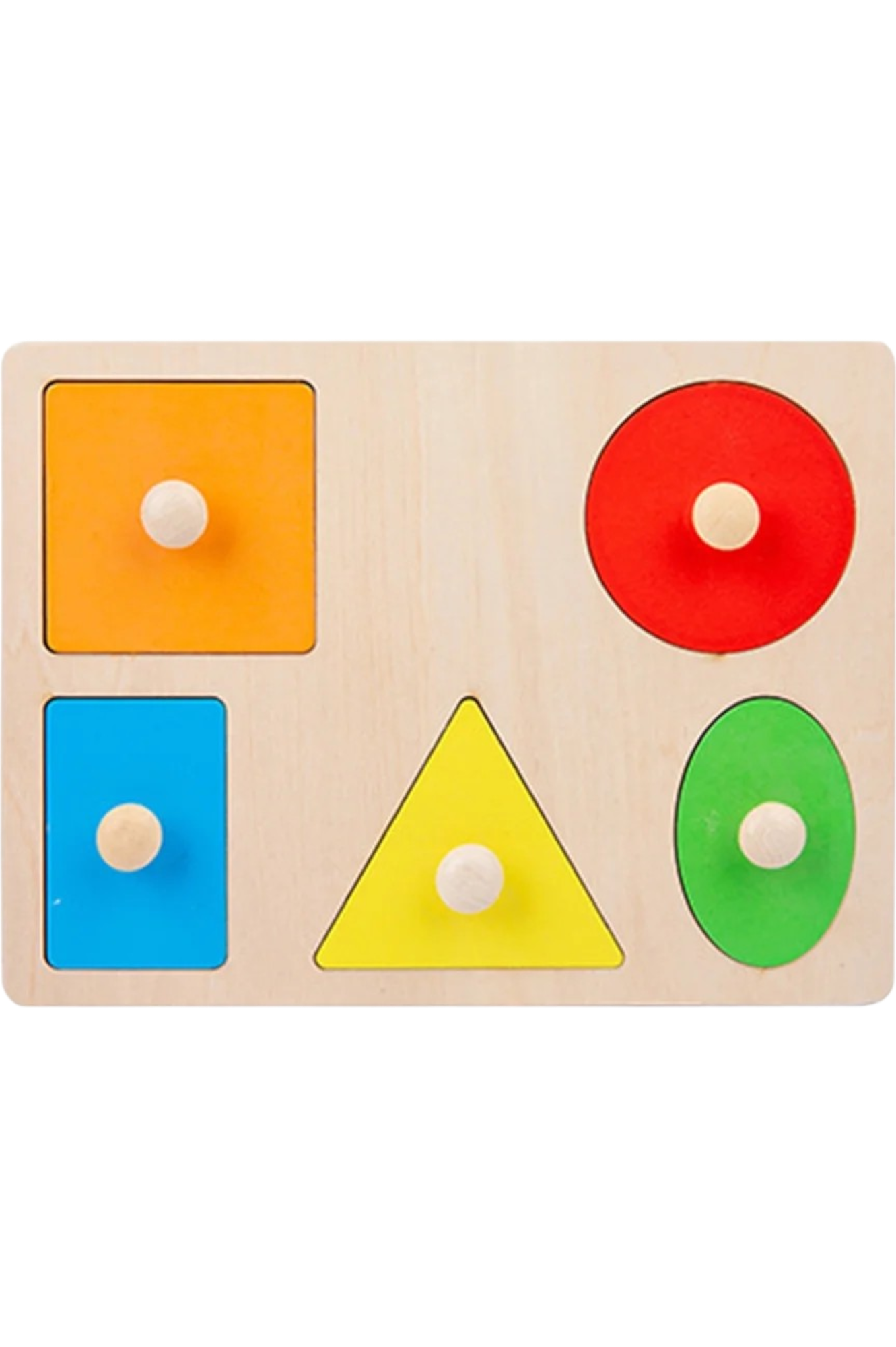 DIDACTICO TABLERO RECTANGULAR ENCASTRE X5 FIGURAS GEOM DD1314