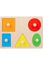 DIDACTICO TABLERO RECTANGULAR ENCASTRE X5 FIGURAS GEOM DD1314