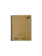 CUADERNO RESORTES KRAFT BUHO 101-80 HOJAS ( 21 X 26 CM)
