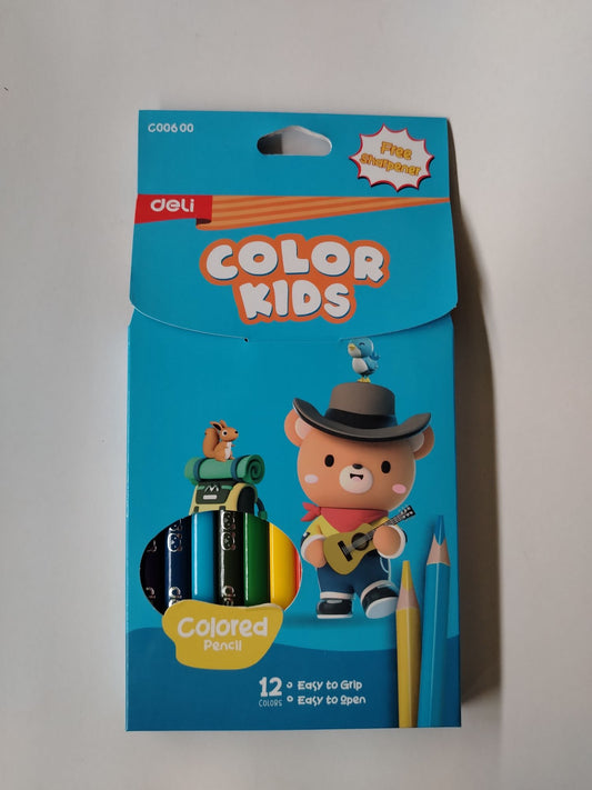 LAPIZ DE COLOR JUMBO TRI 12pz DELI KIDS