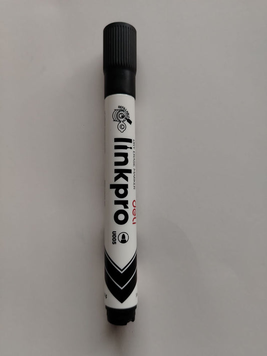 MARCADOR PIZARRA DELI LINKPRO NEGRO DESECHABLE PTA BALA