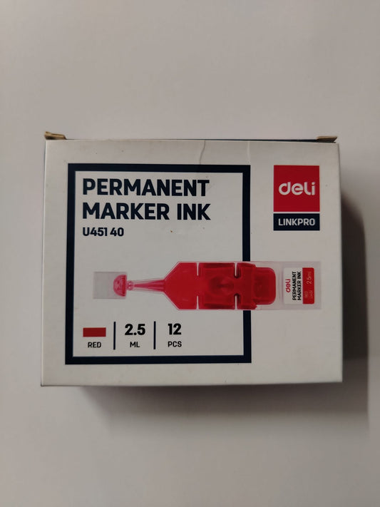 TINTA DELI P/ MARCADOR PERMANENTE ROJO 25ML