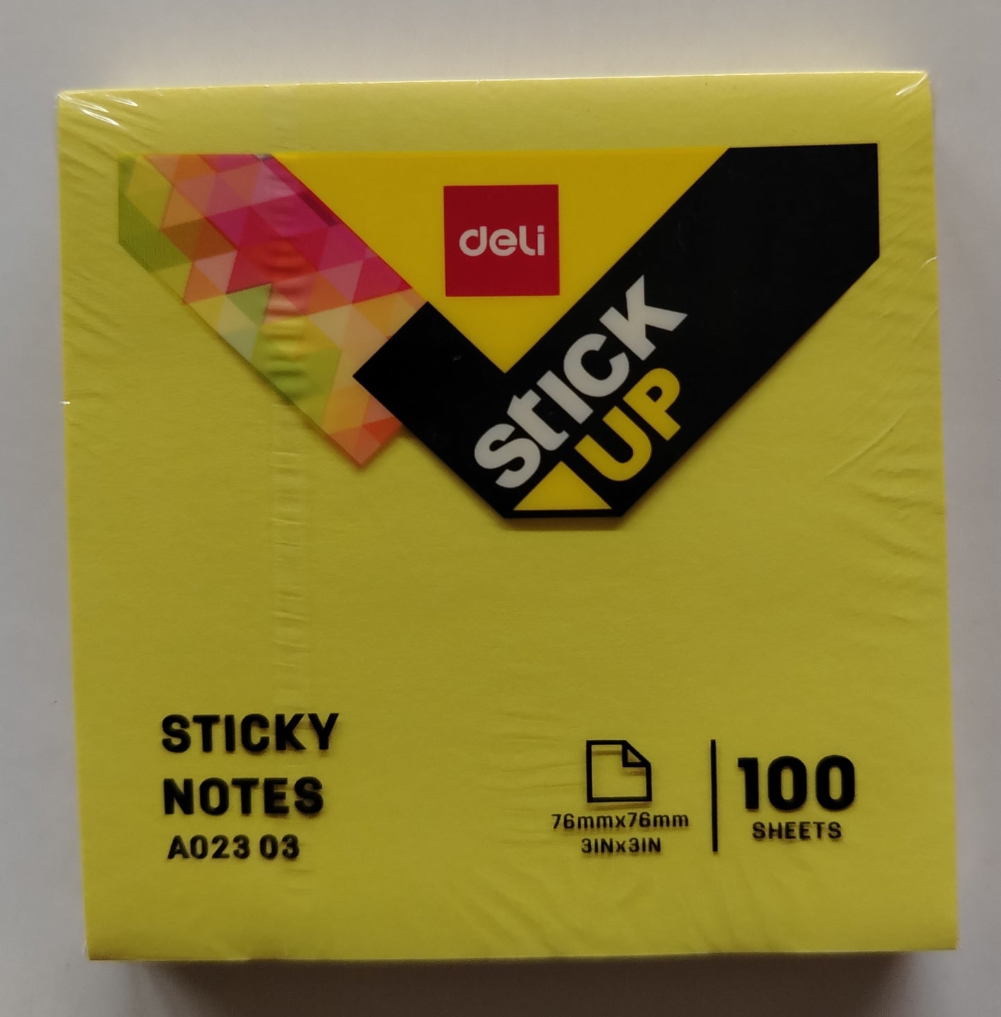 BLOCK QUITA Y PON  NEON 3X3MM 100h DELI